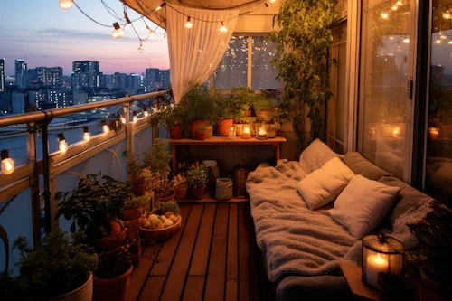 décoration des balcons pour une ambiance cosy